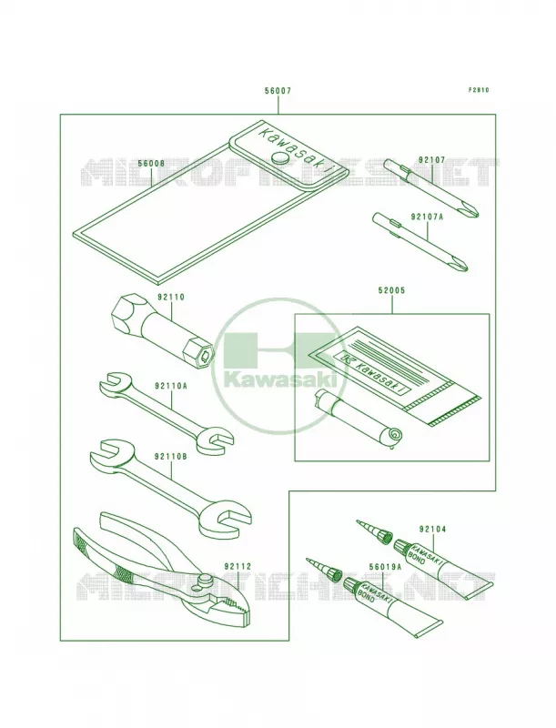 Owner's Tools Kawasaki QUAD 220 1994 Bayou 220  KLF220-A7