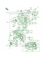 Crankcase pour Kawasaki Bayou 300