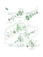 Crankshaft pour Kawasaki Bayou 300