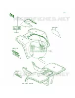 DecalsKLF300 B5 pour Kawasaki Bayou 300