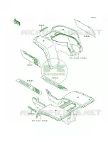 DecalsKLF300 B6 pour Kawasaki Bayou 300