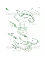 DecalsKLF300 B7 pour Kawasaki Bayou 300