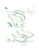 DecalsRedKLF300 B9 pour Kawasaki Bayou 300