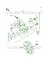 Front Brake pour Kawasaki Bayou 300