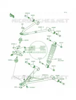 Front Suspension pour Kawasaki Bayou 300