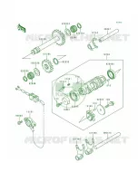 Gear Change DrumShift Forks pour Kawasaki Bayou 300