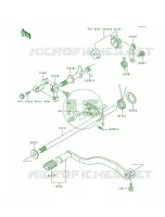 Gear Change Mechanism pour Kawasaki Bayou 300