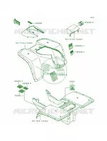 Labels pour Kawasaki Bayou 300