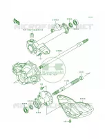 Rear Axle pour Kawasaki Bayou 300