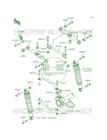 Rear Suspension pour Kawasaki Bayou 300