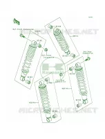 Shock Absorbers pour Kawasaki Bayou 300