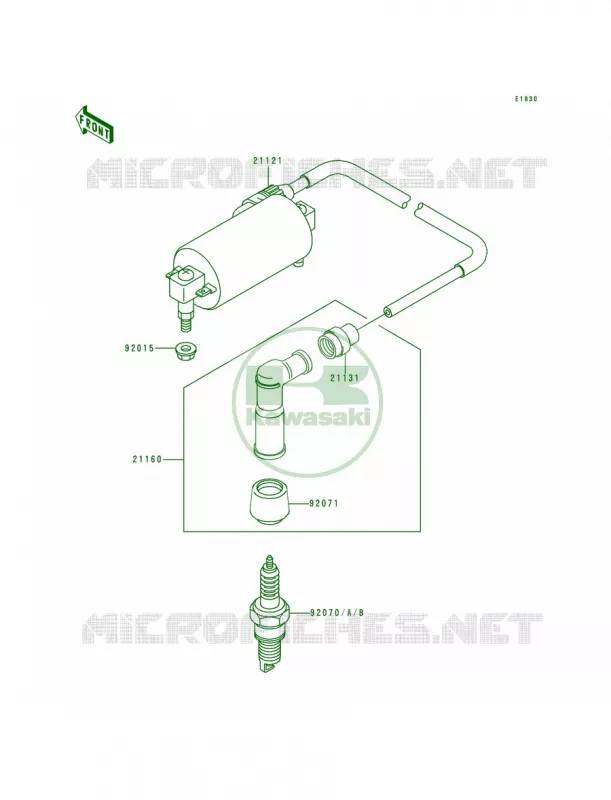 Ignition System Kawasaki QUAD 300 1992 Bayou 300  KLF300-B5