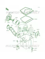 Air FilterKLF300 B1 pour Kawasaki Bayou 300
