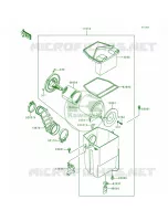 Air FilterKLF300 B2B3B4 pour Kawasaki Bayou 300