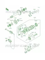 Change DrumShift Fork pour Kawasaki Bayou 300
