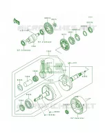Crankshaft pour Kawasaki Bayou 300
