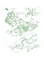 Frame Fitting pour Kawasaki Bayou 300