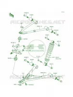 Front Suspension pour Kawasaki Bayou 300