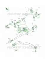 Gear Change Mechanism pour Kawasaki Bayou 300