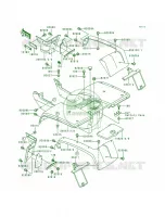 Rear Fender pour Kawasaki Bayou 300