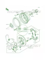 Rear Hub pour Kawasaki Bayou 300