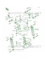 Rear Suspension pour Kawasaki Bayou 300