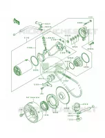 Starter MotorKLF300 B1 pour Kawasaki Bayou 300