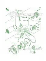 Starter MotorKLF300 B2B3B4 pour Kawasaki Bayou 300