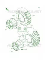 Tire pour Kawasaki Bayou 300