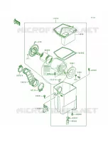 Air Cleaner pour Kawasaki Bayou 300 4X4