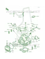 Cylinder Head pour Kawasaki Bayou 300 4X4