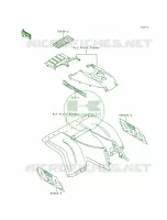 DecalsKLF300 C3C4 pour Kawasaki Bayou 300 4X4