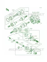 Drive ShaftFront pour Kawasaki Bayou 300 4X4