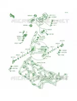 Frame pour Kawasaki Bayou 300 4X4
