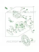 Front Brake pour Kawasaki Bayou 300 4X4
