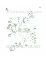 Front Hub pour Kawasaki Bayou 300 4X4