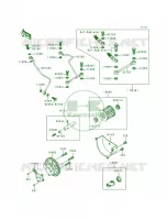 Oil PumpOil Filter pour Kawasaki Bayou 300 4X4