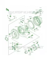 Rear Hub pour Kawasaki Bayou 300 4X4