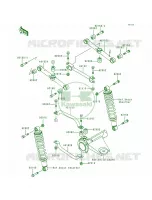 Rear Suspension pour Kawasaki Bayou 300 4X4