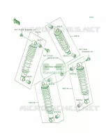 Shock Absorbers pour Kawasaki Bayou 300 4X4