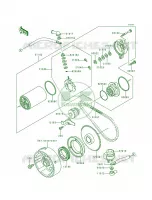 Starter Motor pour Kawasaki Bayou 300 4X4