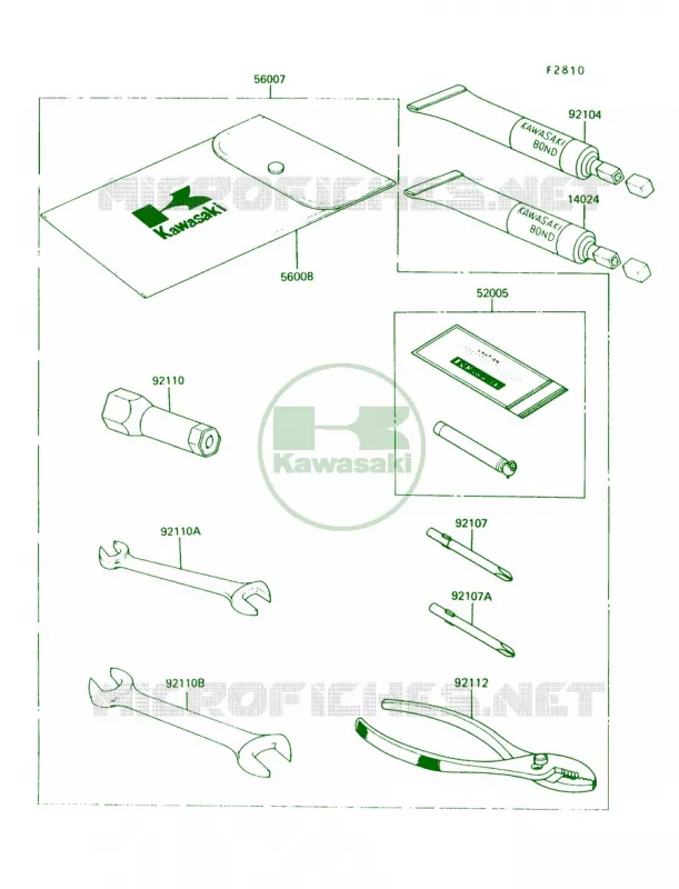 Tool Kawasaki QUAD 220 1990 Bayou 220  KLF220-A3