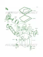 Air FilterKLF300 B1 pour Kawasaki Bayou 300