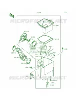 Air FilterKLF300 B2B3B4 pour Kawasaki Bayou 300