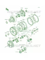 Clutch pour Kawasaki Bayou 300