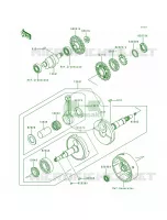 Crankshaft pour Kawasaki Bayou 300