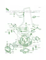 Cylinder Head pour Kawasaki Bayou 300