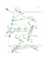 Front Suspension pour Kawasaki Bayou 300