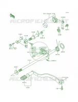 Gear Change Mechanism pour Kawasaki Bayou 300