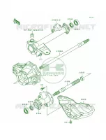 Rear Axle pour Kawasaki Bayou 300